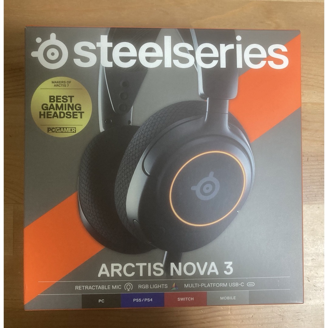 SteelSeries(スティールシリーズ)のsteelseries arctis nova 3  ゲーミングヘッドセット　 スマホ/家電/カメラのオーディオ機器(ヘッドフォン/イヤフォン)の商品写真