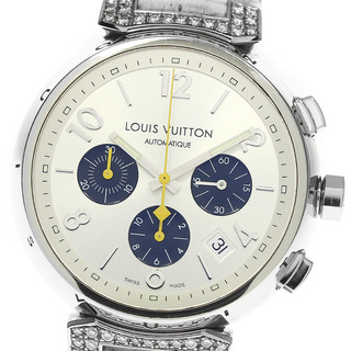 ルイヴィトン(LOUIS VUITTON)のルイ・ヴィトン LOUIS VUITTON Q112E タンブール デイト クロノグラフ ラグダイヤ 自動巻き メンズ _799127(腕時計(アナログ))