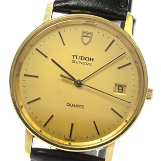 チュードル(Tudor)のチュードル TUDOR 15008 ジュネーブ K18YG デイト クォーツ メンズ 内箱付き_799942(腕時計(アナログ))