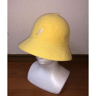 カンゴール(KANGOL)のM 美品 KANGOL メトロハット バケットハット イエロー 黄色 カンゴール(ハット)