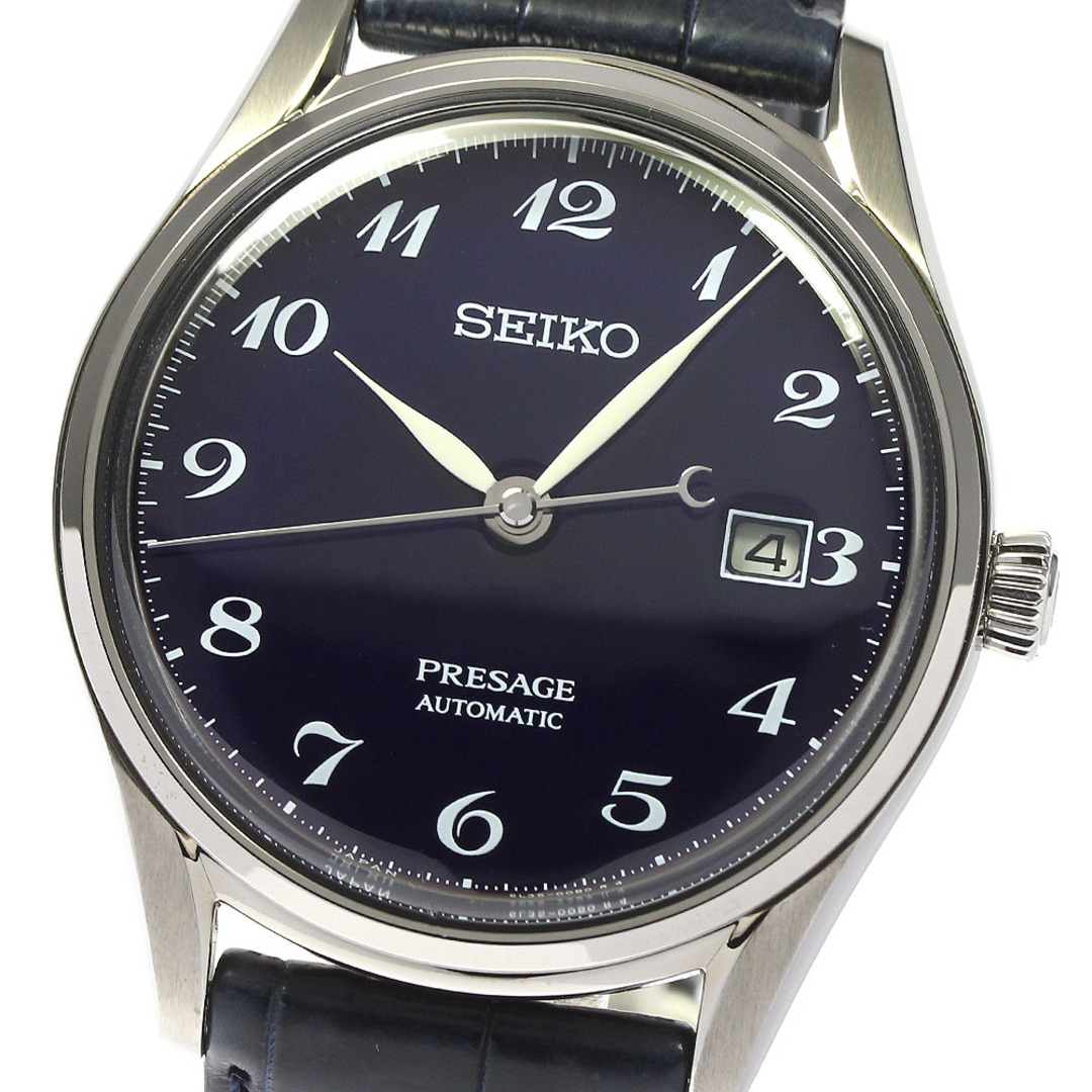 28800日差セイコー SEIKO 6L35-00B0/SARA019 プレザージュ 6Lシリーズ 琺瑯ダイアル 自動巻き メンズ 未使用品 箱付き_799478