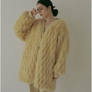 THINK FUR 2023AW シンクファー　カーディガンコート(毛皮/ファーコート)