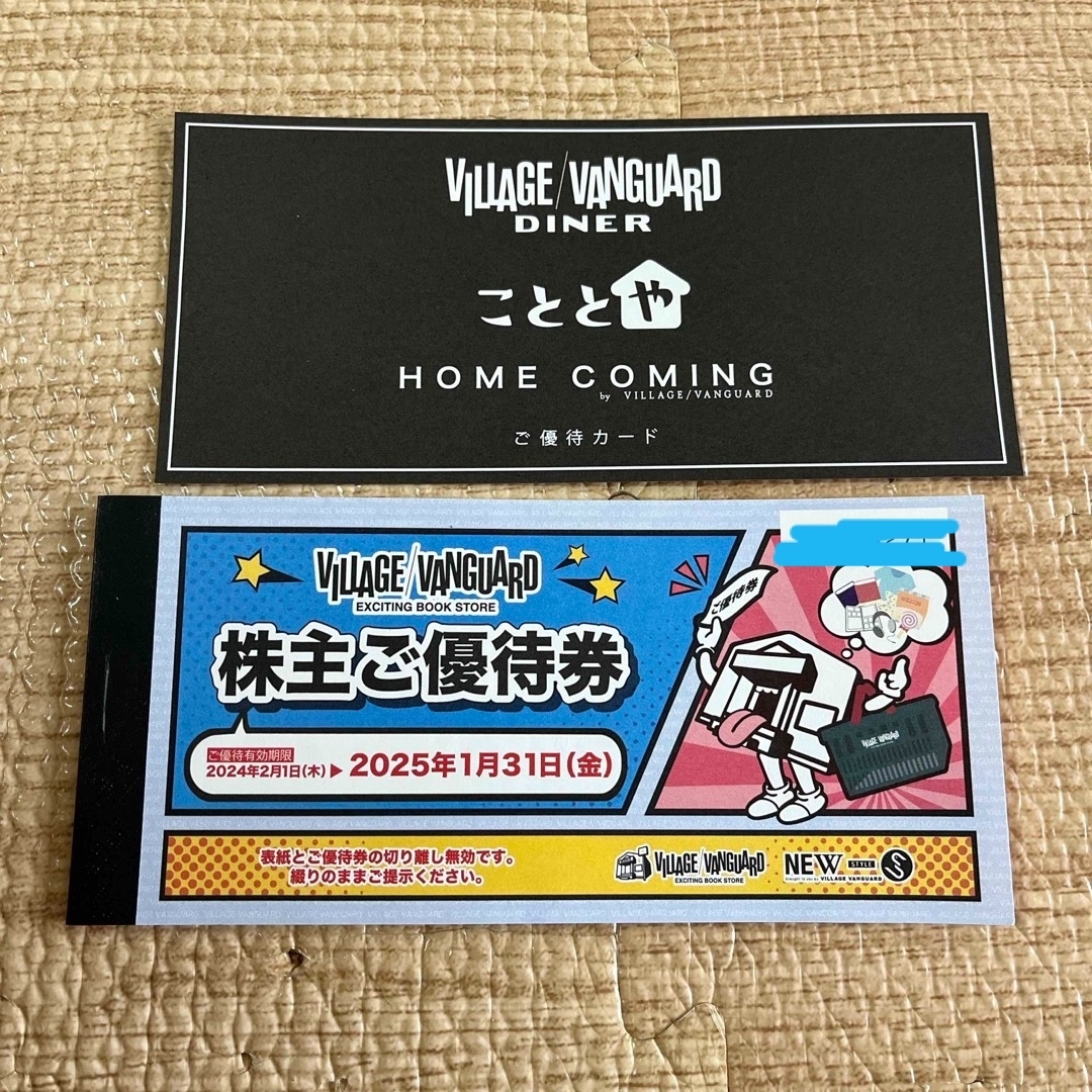 ヴィレッジヴァンガードの株主優待券12,000円分 チケットの優待券/割引券(ショッピング)の商品写真