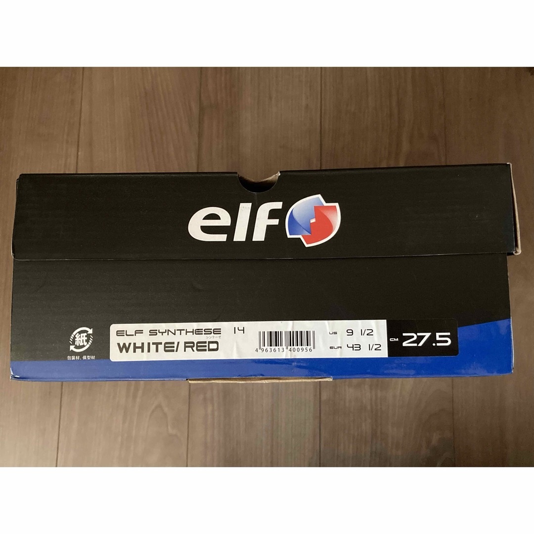 elf(エルフ)のエルフ シンテーゼ 14 ホワイト レッド 27.5cm 自動車/バイクのバイク(装備/装具)の商品写真