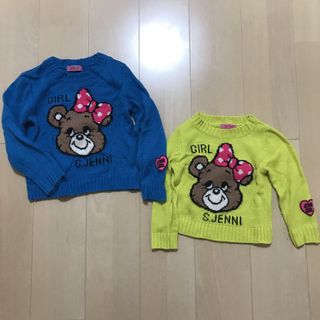 ジェニィ(JENNI)のジェニィ　ニット　100 120 姉妹　ペア　お揃い(Tシャツ/カットソー)