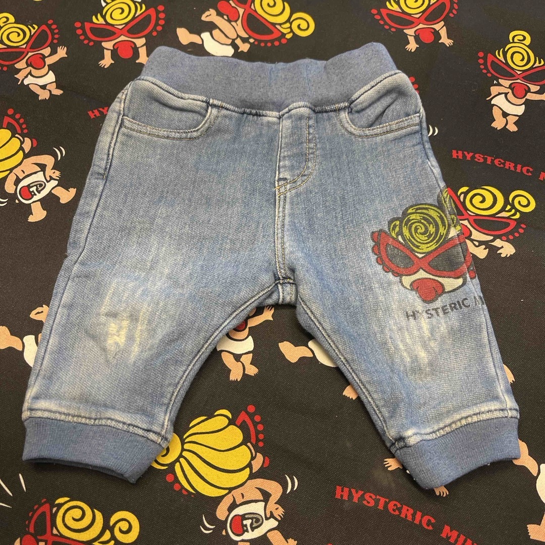 HYSTERIC MINI(ヒステリックミニ)のヒスミニ　デニム　パンツ キッズ/ベビー/マタニティのベビー服(~85cm)(パンツ)の商品写真