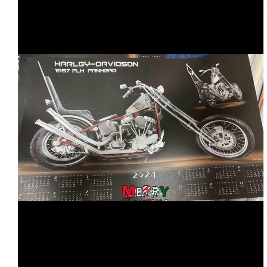 Harley Davidson(ハーレーダビッドソン)のハーレーダビッドソン　2024 不織布カレンダー インテリア/住まい/日用品の文房具(カレンダー/スケジュール)の商品写真