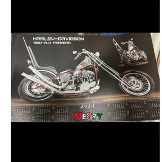 ハーレーダビッドソン(Harley Davidson)のハーレーダビッドソン　2024 不織布カレンダー(カレンダー/スケジュール)