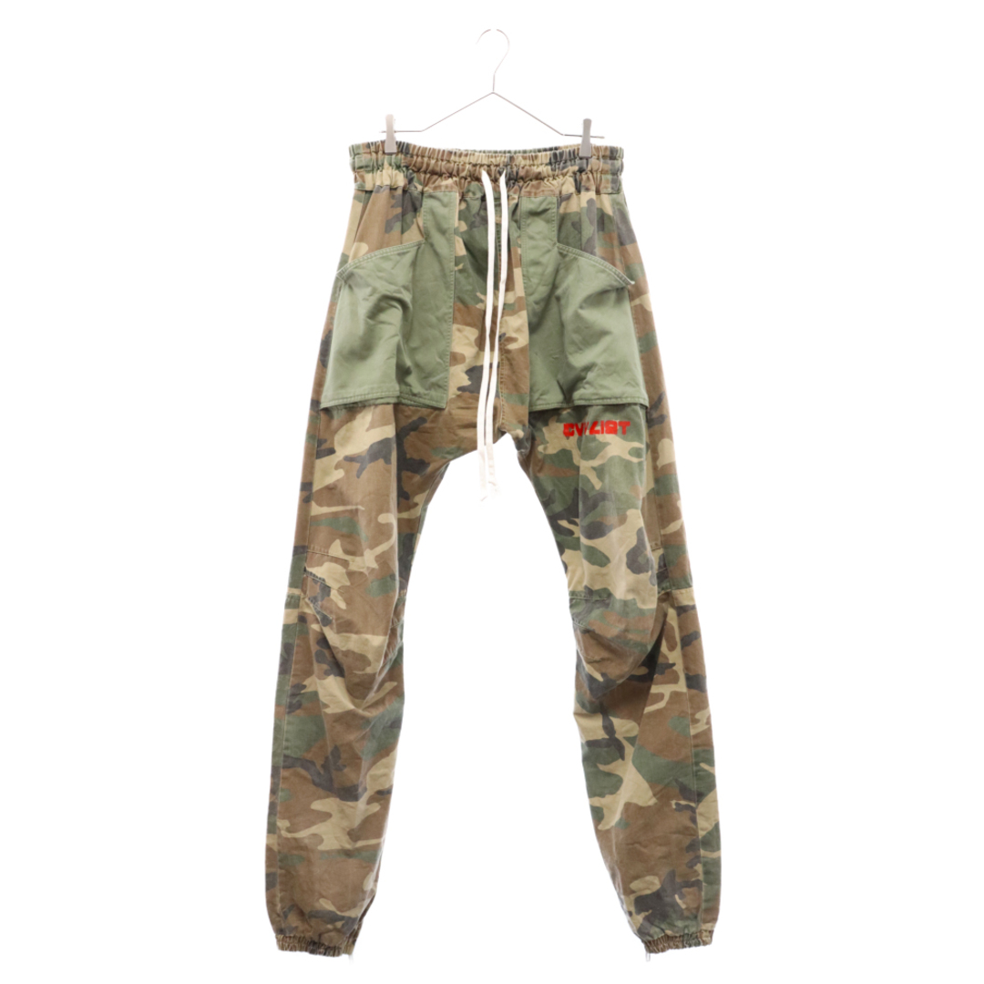 43センチ股下cvtvlist カタリスト 22AW MILITARY CARGO PANTS / CAMO ペイントミリタリーカーゴパンツ 220111NB13 カーキ