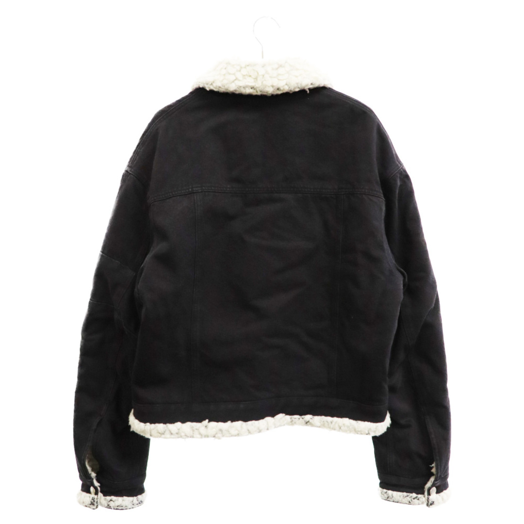 AMBUSH(アンブッシュ)のAMBUSH アンブッシュ FUR DENIM JACKET ボアデニムジャケット AMBOT-112 ブラック メンズのジャケット/アウター(Gジャン/デニムジャケット)の商品写真