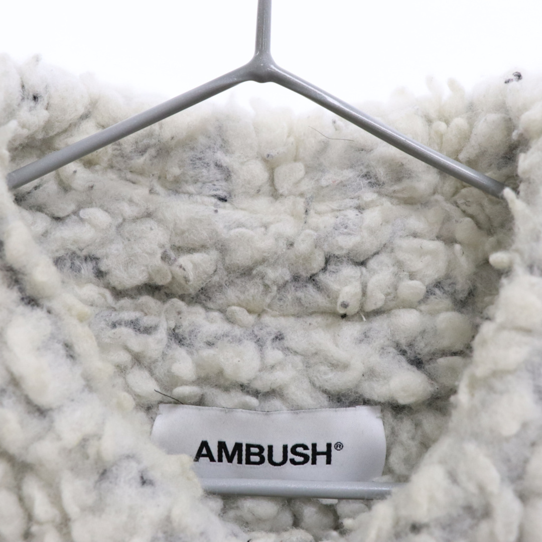 AMBUSH(アンブッシュ)のAMBUSH アンブッシュ FUR DENIM JACKET ボアデニムジャケット AMBOT-112 ブラック メンズのジャケット/アウター(Gジャン/デニムジャケット)の商品写真