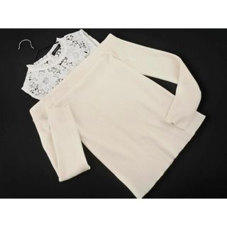 ラブレス(LOVELESS)のラブレス レース オフショルダー ニット セーター size34/白 ■◇ レディース(ニット/セーター)