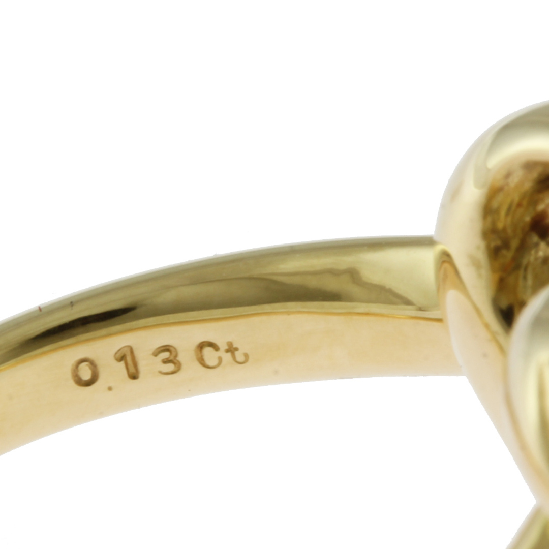 MIKIMOTO(ミキモト)のミキモト リング 指輪 10号 18金 K18イエローゴールド ダイヤモンド レディース MIKIMOTO  中古 レディースのアクセサリー(リング(指輪))の商品写真