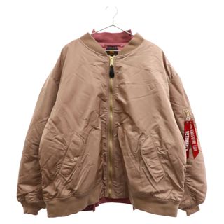 VETEMENTS ヴェトモン ×ALPHAINDUSTRIES 再構築リバーシブルMA-1ボンバージャケットブルゾン アルファ ピンク WAH18JA18(フライトジャケット)