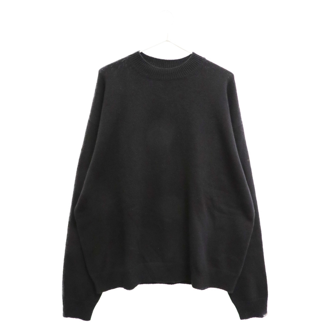 Balenciaga(バレンシアガ)のBALENCIAGA バレンシアガ Embroidered Cashmere Sweater 772362 T4144 カシミアニットセーター ブラック メンズのトップス(ニット/セーター)の商品写真