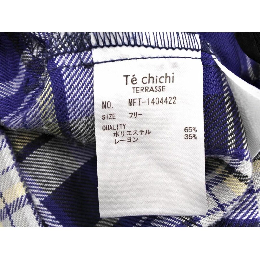 Techichi(テチチ)のTechichi テチチ チェック ガウチョ パンツ sizeF/濃紺 ■◇ レディース レディースのパンツ(その他)の商品写真