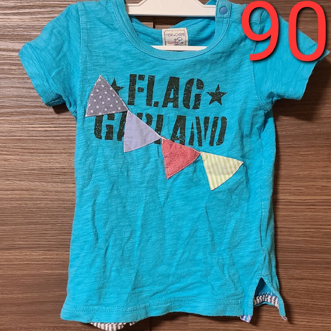 motherways フラッグ 旗 星 ブルー 半袖 Tシャツ 90cm | フリマアプリ ラクマ