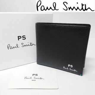 ポールスミス(Paul Smith)の【新品未使用】PSポールスミス 二つ折り財布033 ブラック(折り財布)