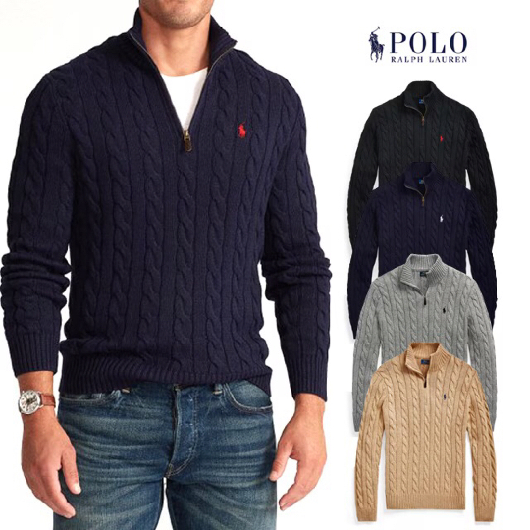 POLO RALPH LAUREN(ポロラルフローレン)の☆POLO by Ralph Lauren Half Zip Knit☆ メンズのトップス(ニット/セーター)の商品写真