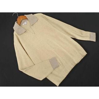 ユニクロ(UNIQLO)のUNIQLO JW ANDERSON ユニクロ JWアンダーソン Vネック ニット セーター sizeM/ベージュ ◇■ レディース(ニット/セーター)