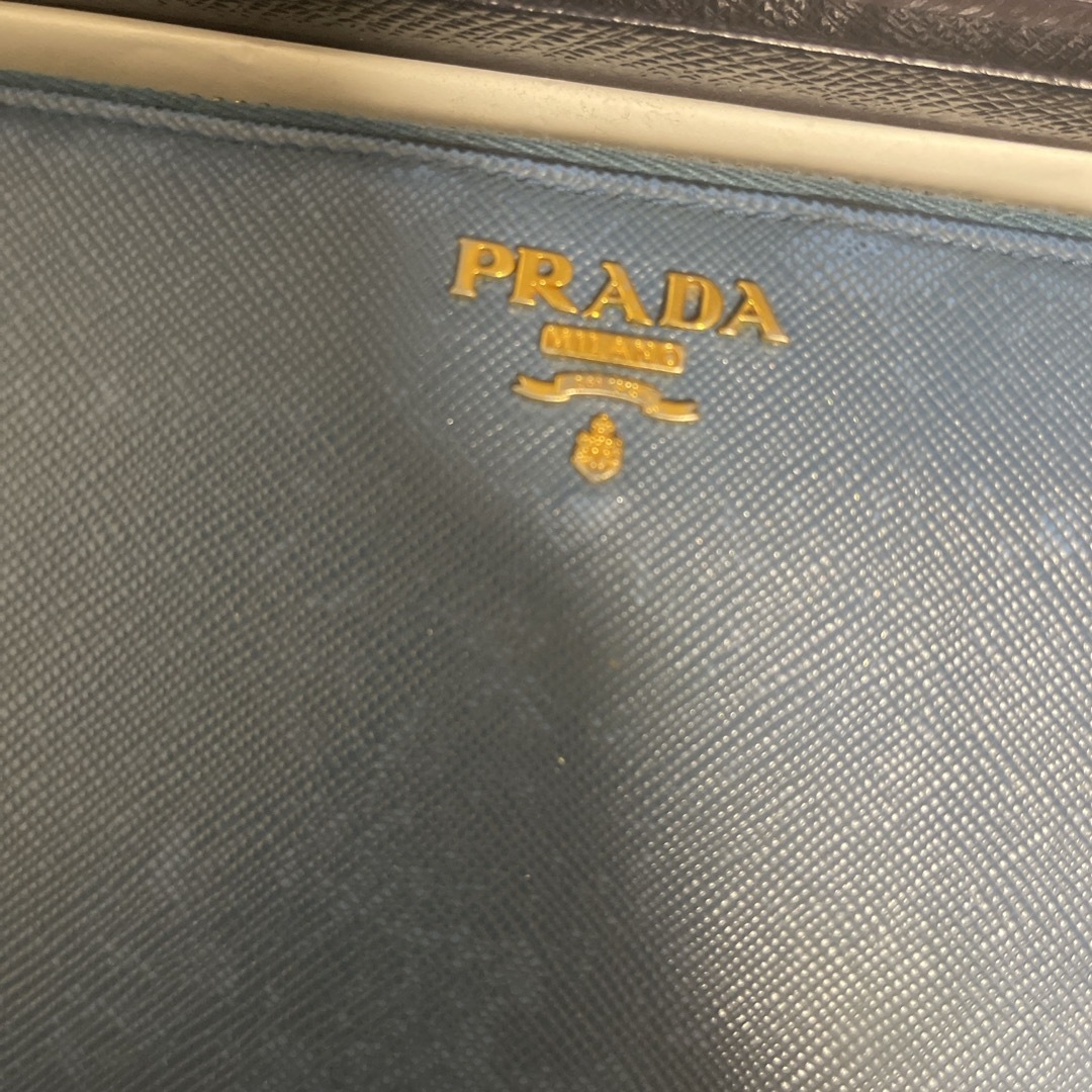 PRADA(プラダ)のプラダ　長財布　ブルー レディースのファッション小物(財布)の商品写真