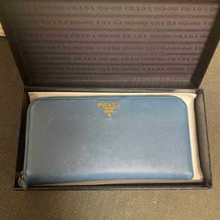 プラダ(PRADA)のプラダ　長財布　ブルー(財布)