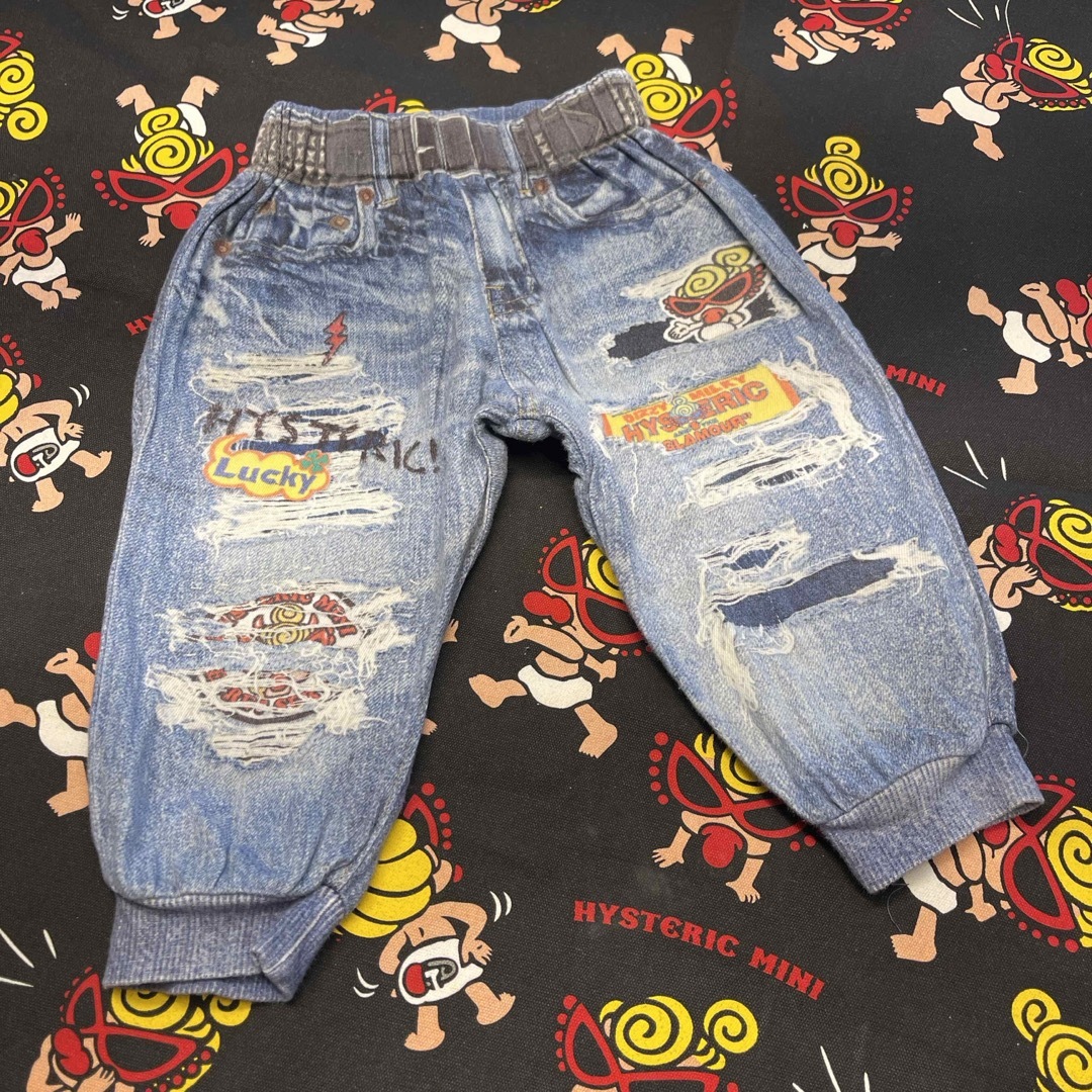 HYSTERIC MINI(ヒステリックミニ)のヒスミニ　ライクアデニム　パンツ キッズ/ベビー/マタニティのキッズ服男の子用(90cm~)(パンツ/スパッツ)の商品写真