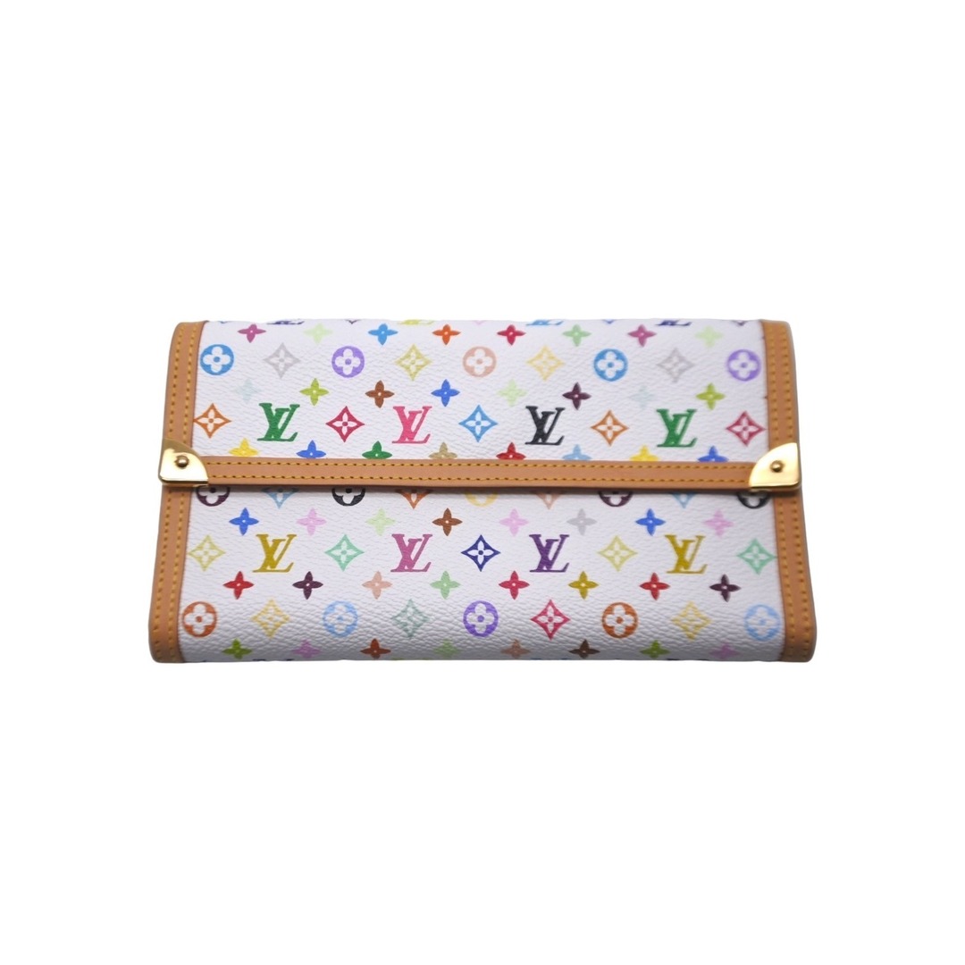 LOUIS VUITTON(ルイヴィトン)のLOUIS VUITTON ルイ ヴィトン 長財布 M92659 モノグラムマルチカラー ポルトトレゾール インターナショナル ブロン 美品 中古 59793 レディースのファッション小物(財布)の商品写真