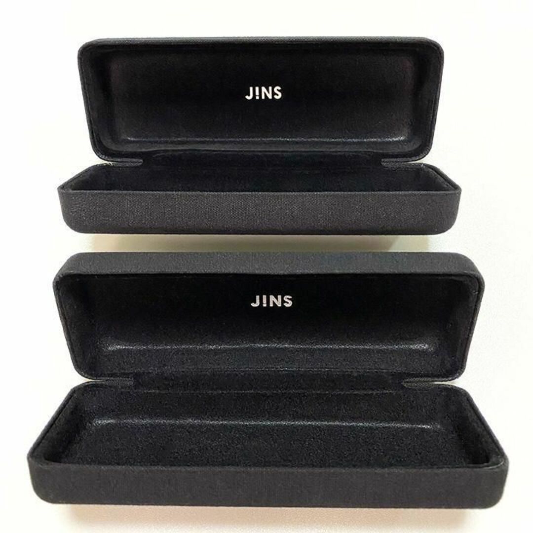 JINS(ジンズ)の【新品・近日処分】ジンズ　メガネケース　黒　2個セット レディースのファッション小物(サングラス/メガネ)の商品写真