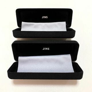 ジンズ(JINS)の【新品・近日処分】ジンズ　メガネケース　黒　2個セット(サングラス/メガネ)