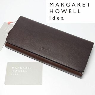 マーガレットハウエル(MARGARET HOWELL)の【新品タグ付き】マーガレットハウエルアイデア ベンジャミンかぶせ長財布 ブラウン(財布)