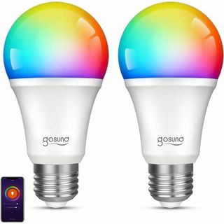 スマート電球 2個 LED Gosund 遠隔操作 マルチカラー 送料無料(蛍光灯/電球)