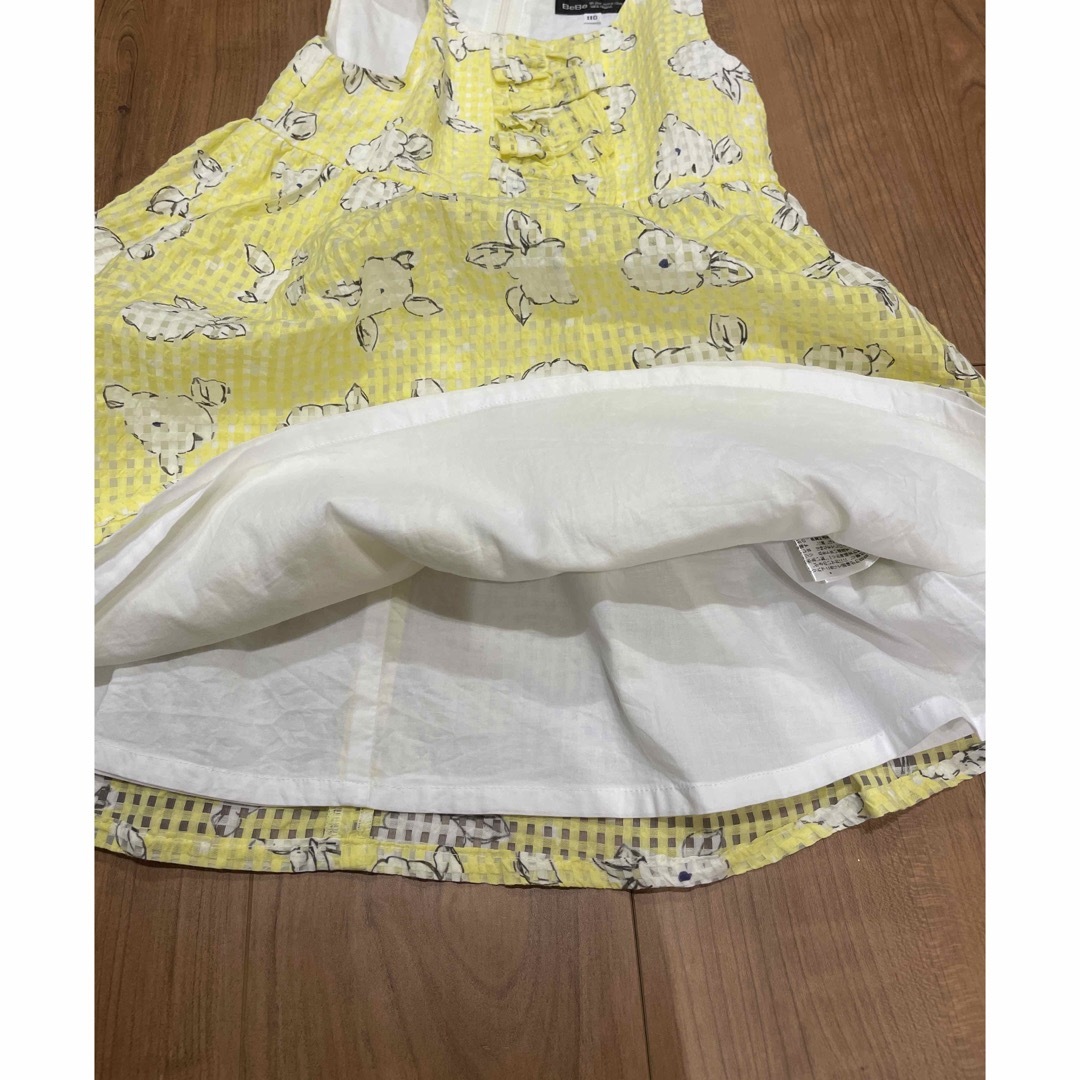 BeBe(ベベ)のBeBe ワンピース　110 キッズ/ベビー/マタニティのキッズ服女の子用(90cm~)(ワンピース)の商品写真