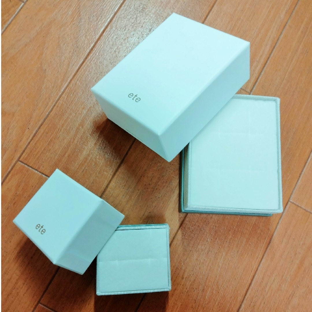 ete(エテ)のete アクセサリーBOX 空箱 インテリア/住まい/日用品のインテリア小物(小物入れ)の商品写真