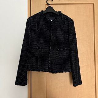 トゥモローランド ツイードジャケット ノーカラージャケット トゥモローランド ツイードジャケット ノーカラージャケット