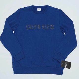 カルバンクライン(Calvin Klein)の【新品タグ付き】カルバンクライン スウェットシャツ M ネイビー(Tシャツ/カットソー(七分/長袖))