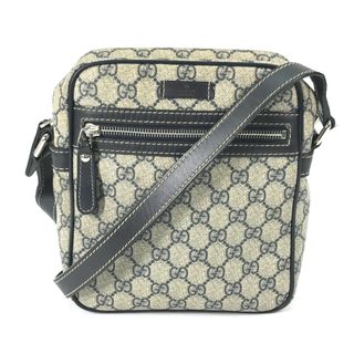 グッチ(Gucci)のグッチ GUCCI ポシェット 233268 GG柄 斜め掛け GGスプリーム ショルダーバッグ GGスプリームキャンバス ネイビー(ショルダーバッグ)