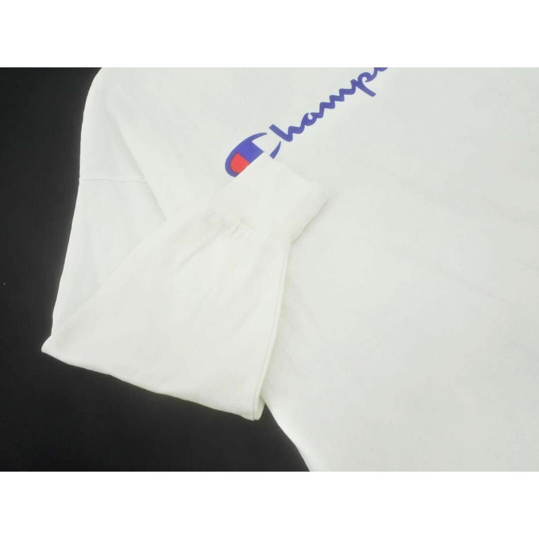 Champion(チャンピオン)のChampion チャンピオン Vネック ロゴ チュニック カットソー sizeM/白 ◇■ レディース レディースのトップス(カットソー(長袖/七分))の商品写真