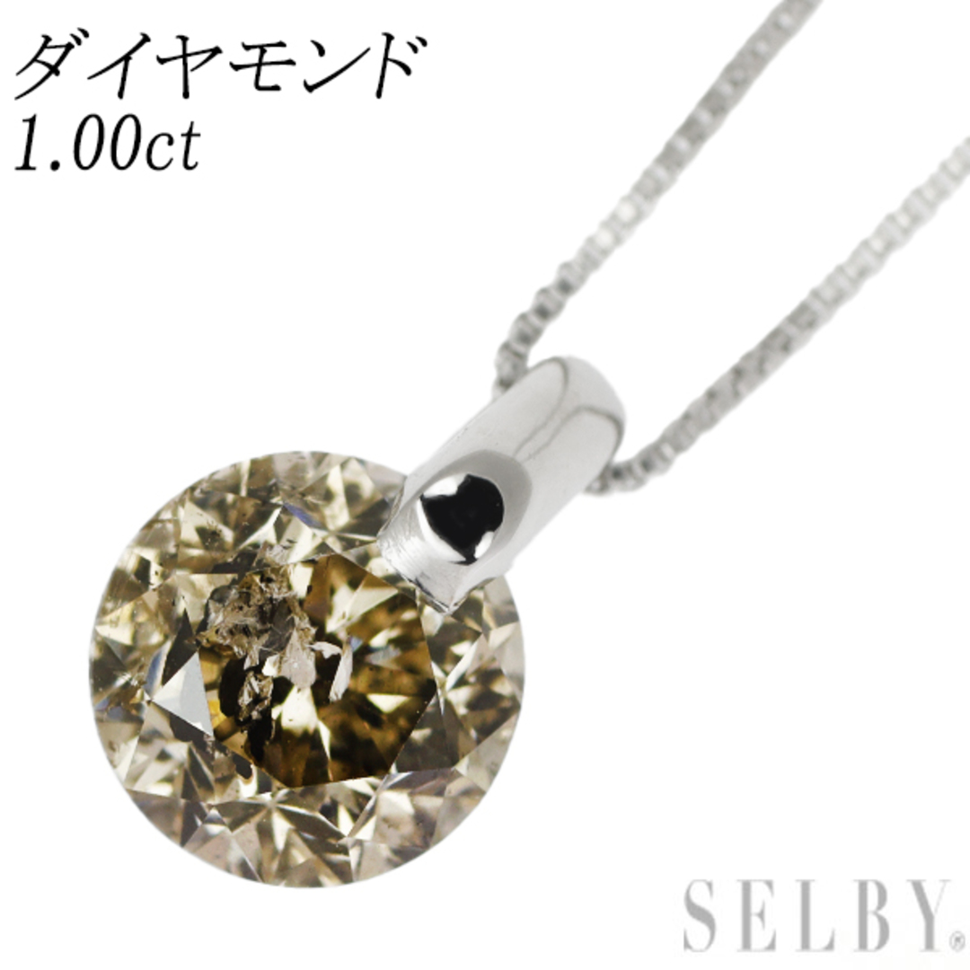 アクセサリーPt ダイヤモンド ペンダントネックレス 1.00ct