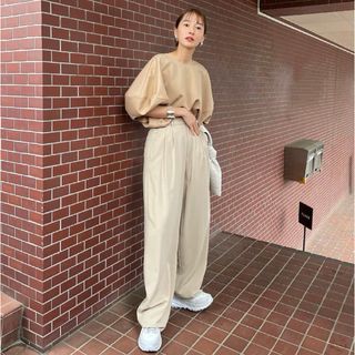 クラネ(CLANE)のCLANE LANTERN SLEEVE TOPS(カットソー(半袖/袖なし))