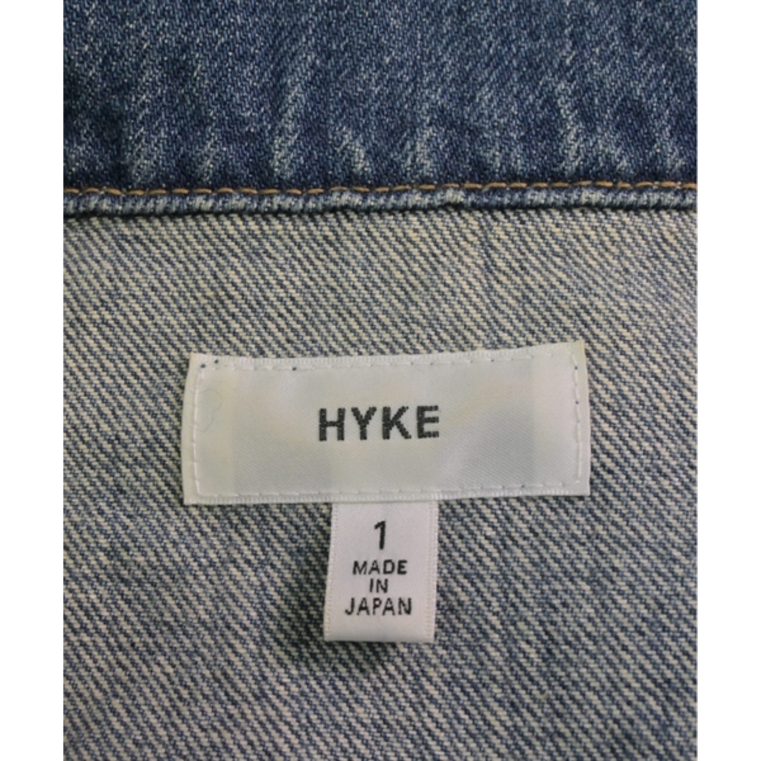 HYKE(ハイク)のHYKE ハイク デニムジャケット 1(S位) インディゴ(デニム) 【古着】【中古】 レディースのジャケット/アウター(Gジャン/デニムジャケット)の商品写真