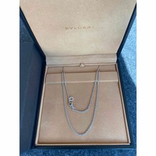 ブルガリ(BVLGARI)のブルガリ BVLGARI ホワイトゴールド ネックレス 40cm チェーンのみ(ネックレス)