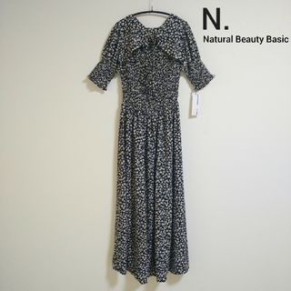 エヌナチュラルビューティーベーシック(N.Natural beauty basic)の【新品】N.NBB　シャーリングボレロワンピース(ロングワンピース/マキシワンピース)