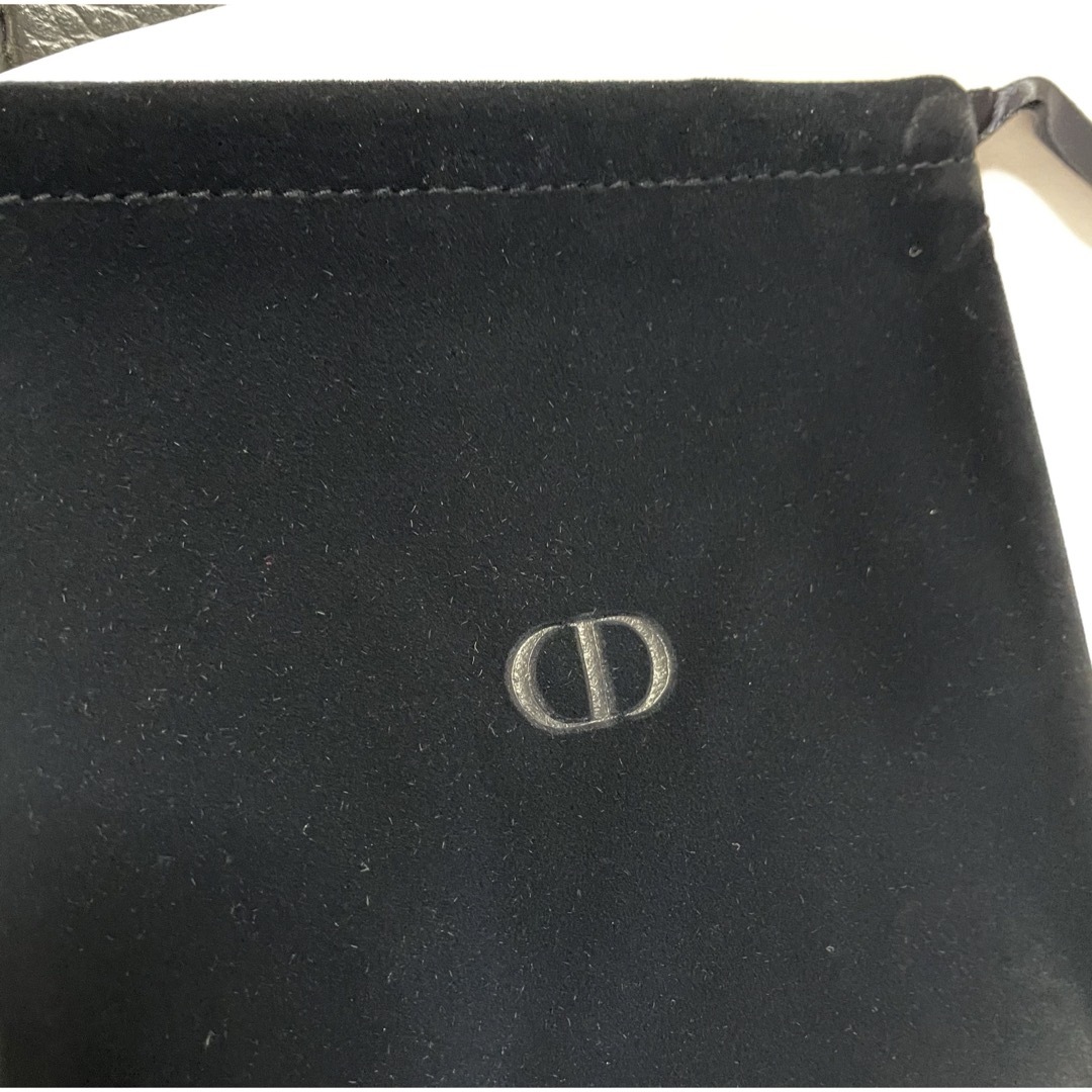 Dior(ディオール)の新品 ディオール ミニ巾着袋 ポーチ DIOR ブラック 黒　2枚セット レディースのファッション小物(ポーチ)の商品写真