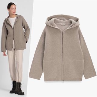 セオリーリュクス(Theory luxe)のtheory luxe 23AW 完売 ダブルジップ フーデッドカーディガン(パーカー)