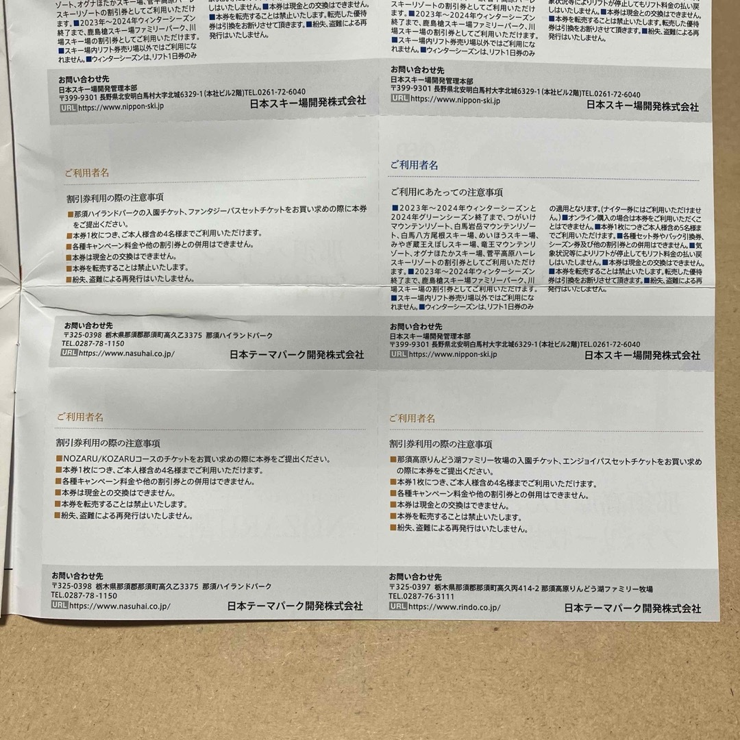 日本駐車場開発 株主優待 チケットの優待券/割引券(その他)の商品写真