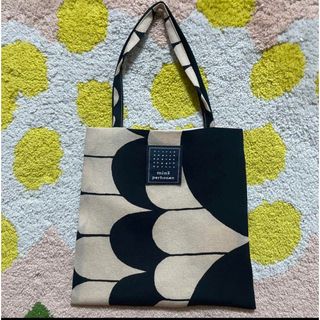 ミナペルホネン【piece bag】ネイビーミックス  ピースバッグ  美品