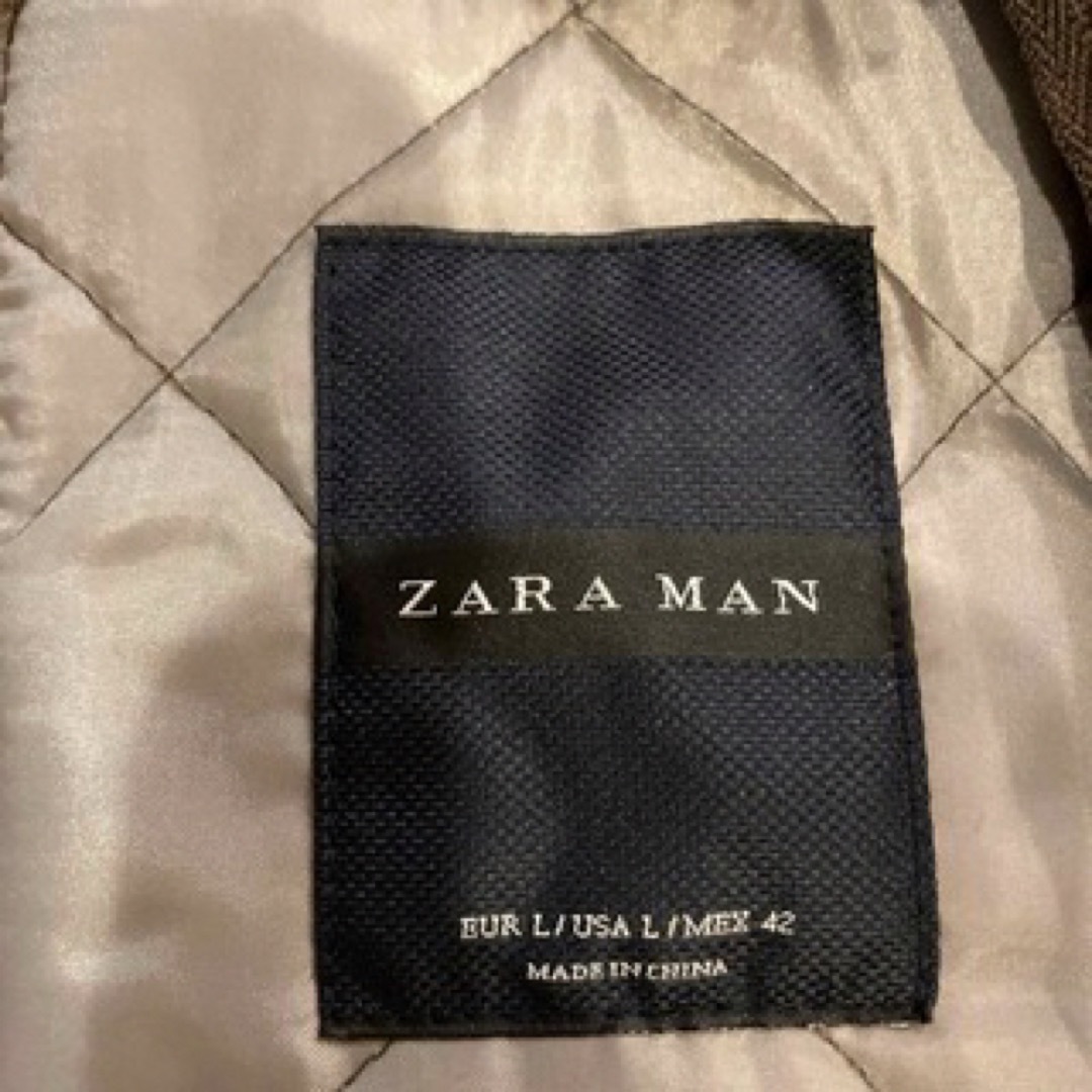 ZARA MAN 中綿キルティングジャケット　L メンズのジャケット/アウター(ブルゾン)の商品写真