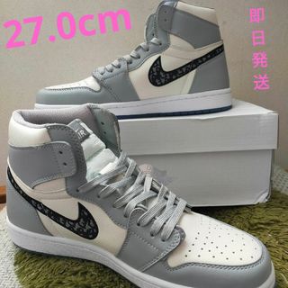 ジョーダン(Jordan Brand（NIKE）)のDior × Nike Air Jordan 1 High OG 　27.0cm(スニーカー)