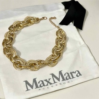 マックスマーラ(Max Mara)のMax Mara 新品未使用 メタルチェーンネックレス　ゴールド　(ネックレス)